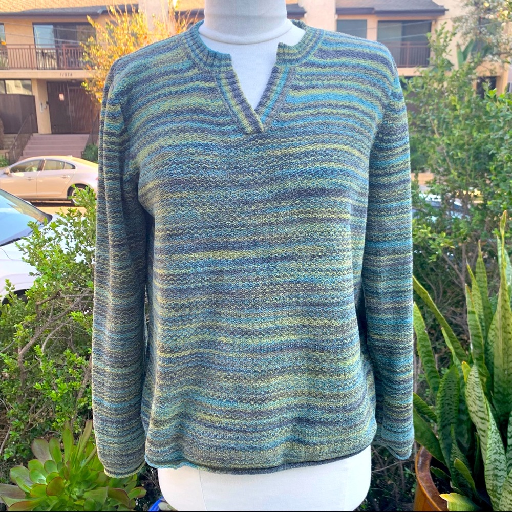 J. JILL Super Soft Pullover Sweater Rolled Bottom Hem & Sleeve Hem Size Small